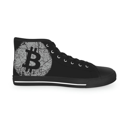 Bitcoin Men's High Top Sneakers, BTC7