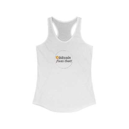 Bitcoin LYFE BTC Fixes That Racerback Tank