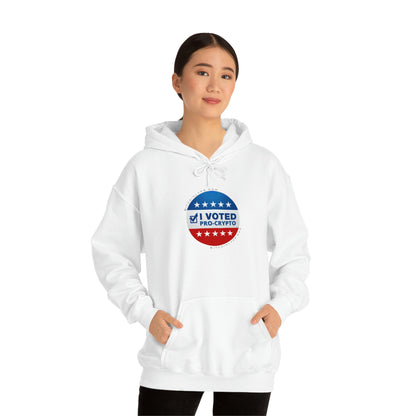 I Voted Pro-Crypto Hooded Sweatshirt