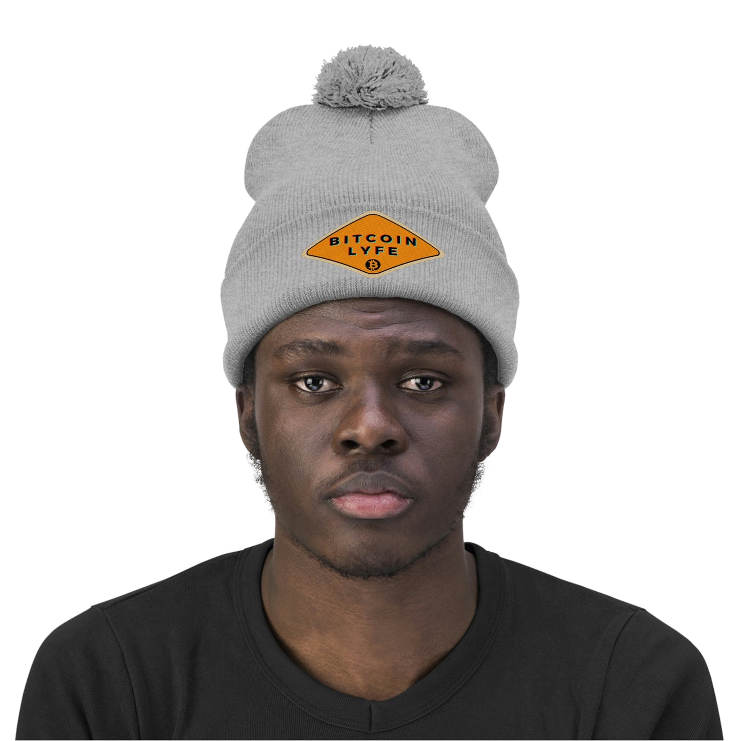 Bitcoin LYFE Pom Pom Beanie