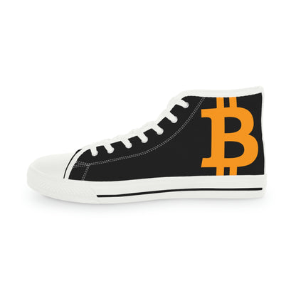 Bitcoin Men's High Top Sneakers, BTC3