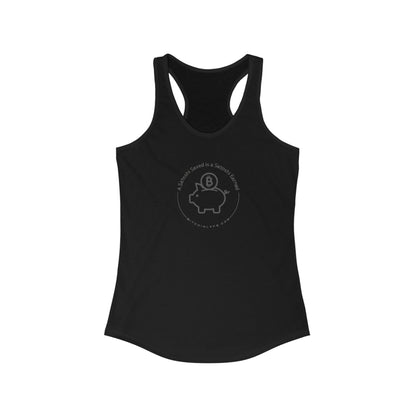 Bitcoin LYFE Satoshi Saved Racerback Tank