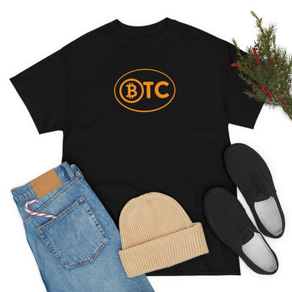 BTC Oval #5 Cotton T-Shirt, Blackout Version