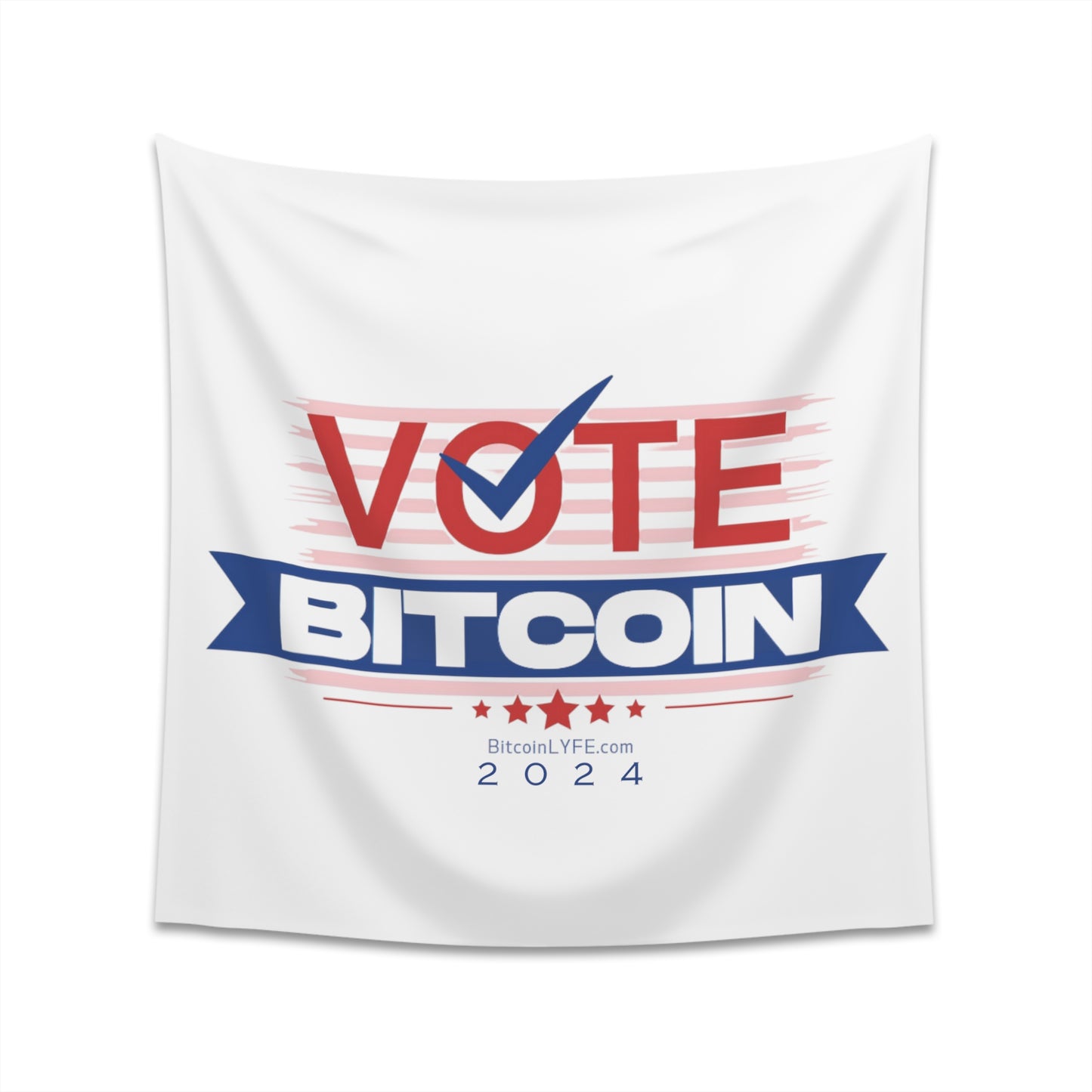 Vote Bitcoin Printed Wall Tapestry