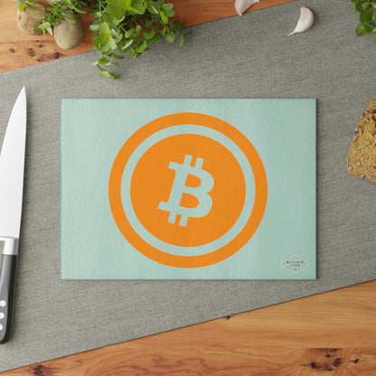 Bitcoin Glass Cutting Board, BTC5