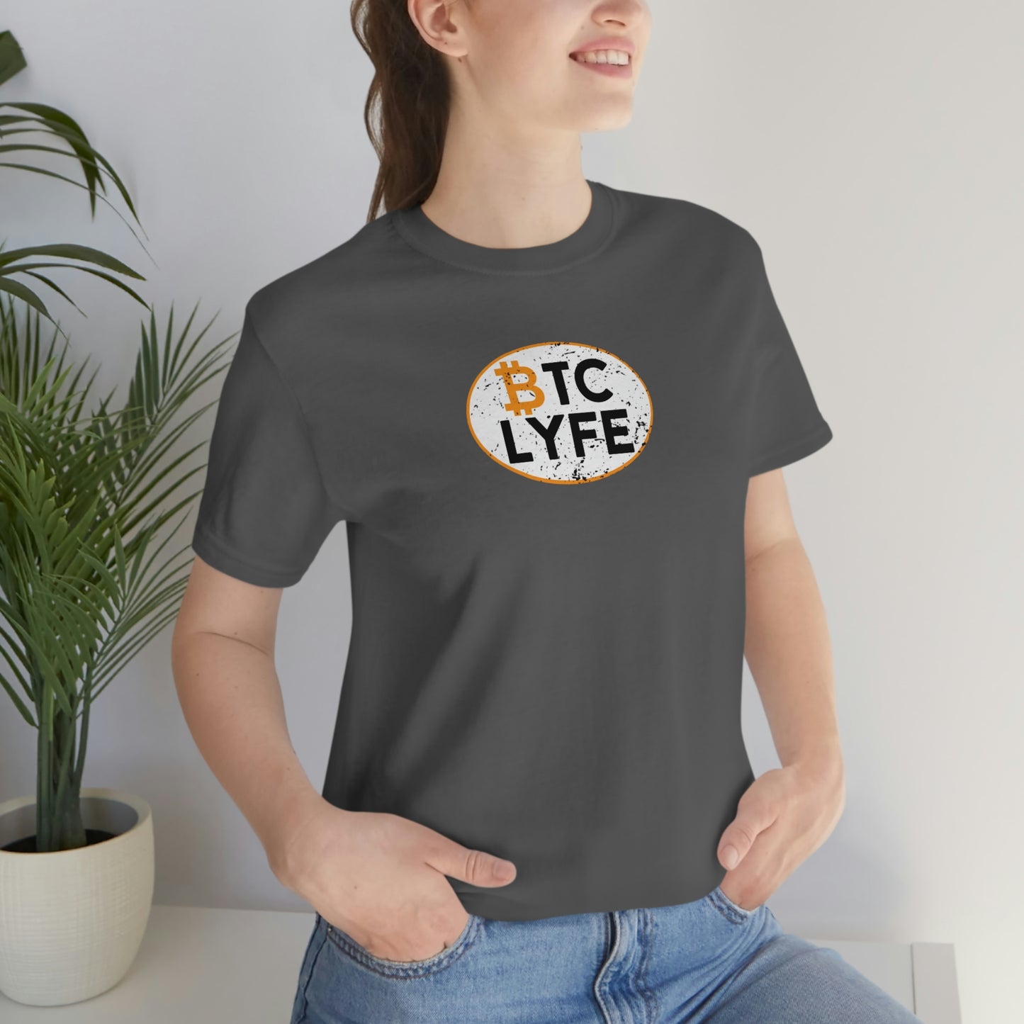 Bitcoin LYFE Oval T-Shirt