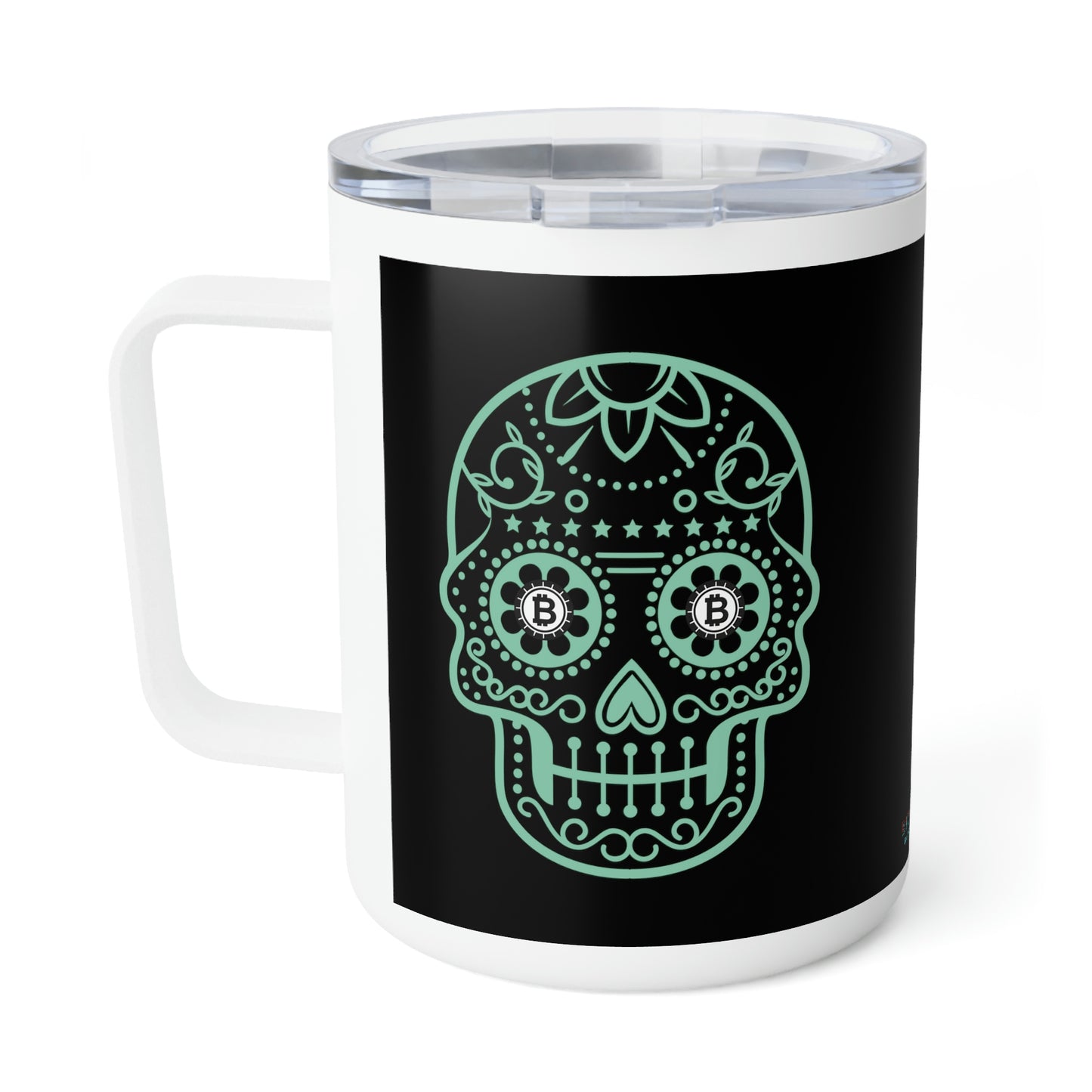 Día de los Muertos BTC 10oz Insulated Coffee Mug, Diez