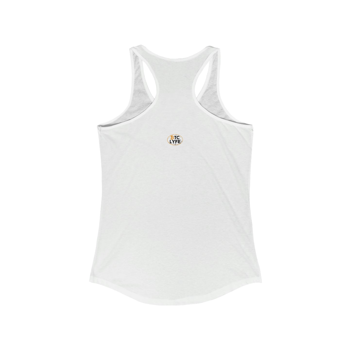 Bitcoin LYFE Debase Racerback Tank