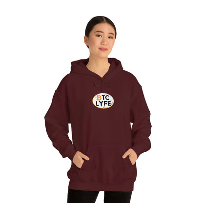 Bitcoin LYFE Oval Hoodie