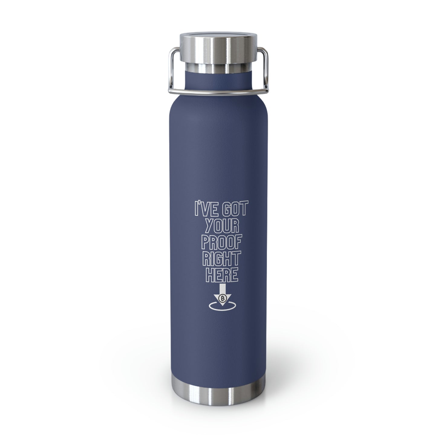 BTC Proof Right Here 22oz Vacuum Insulated Bottle #3