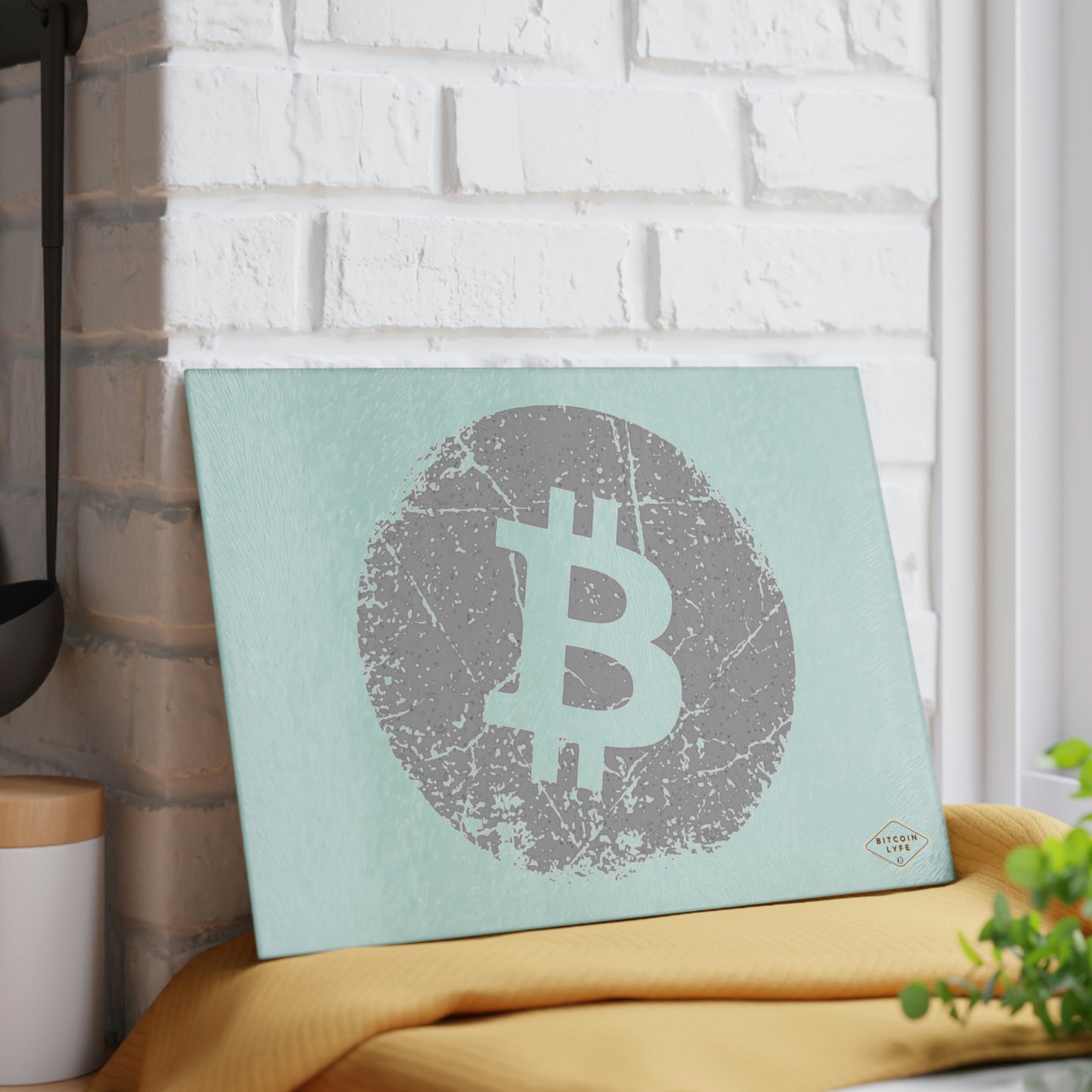 Bitcoin Glass Cutting Board, BTC7