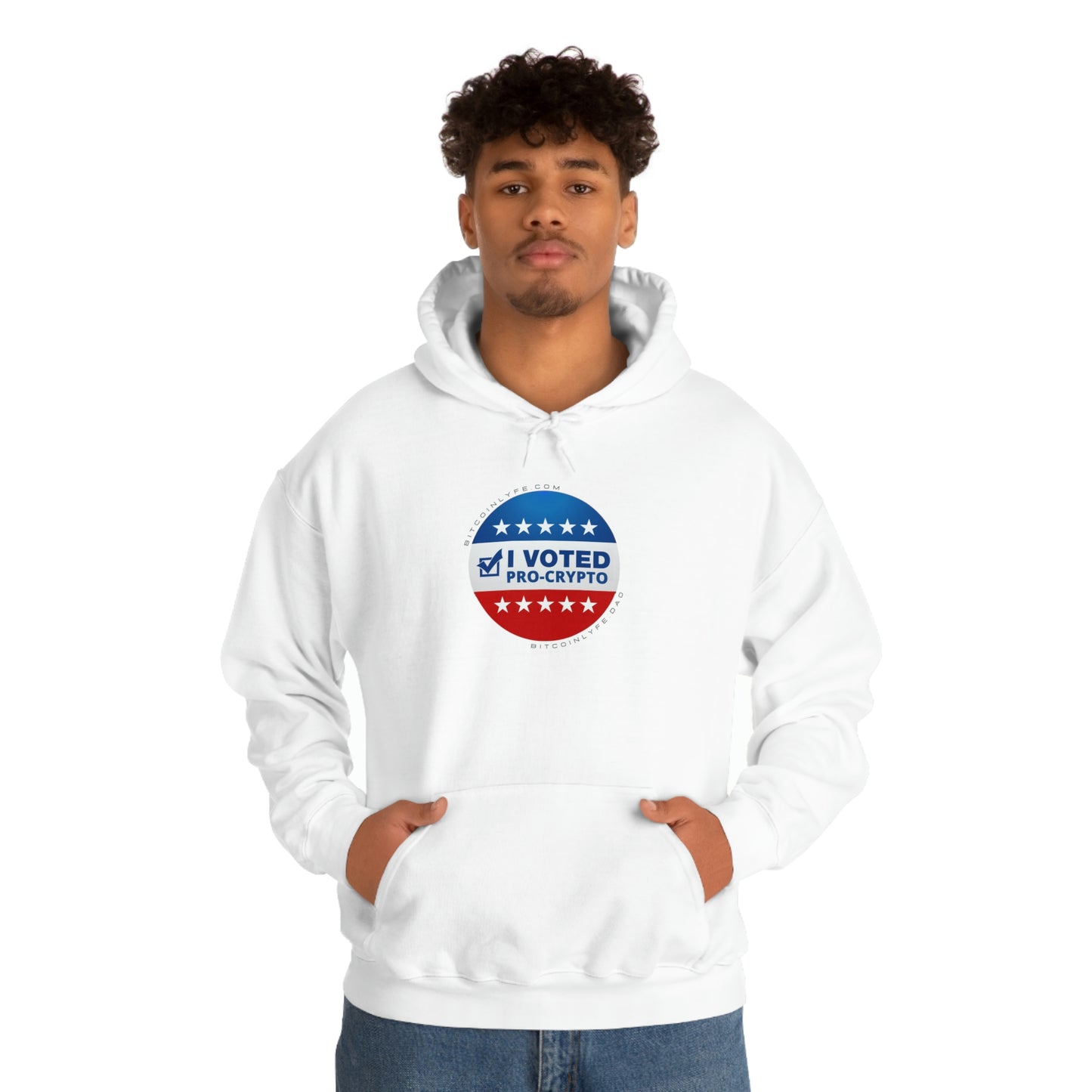 I Voted Pro-Crypto Hooded Sweatshirt