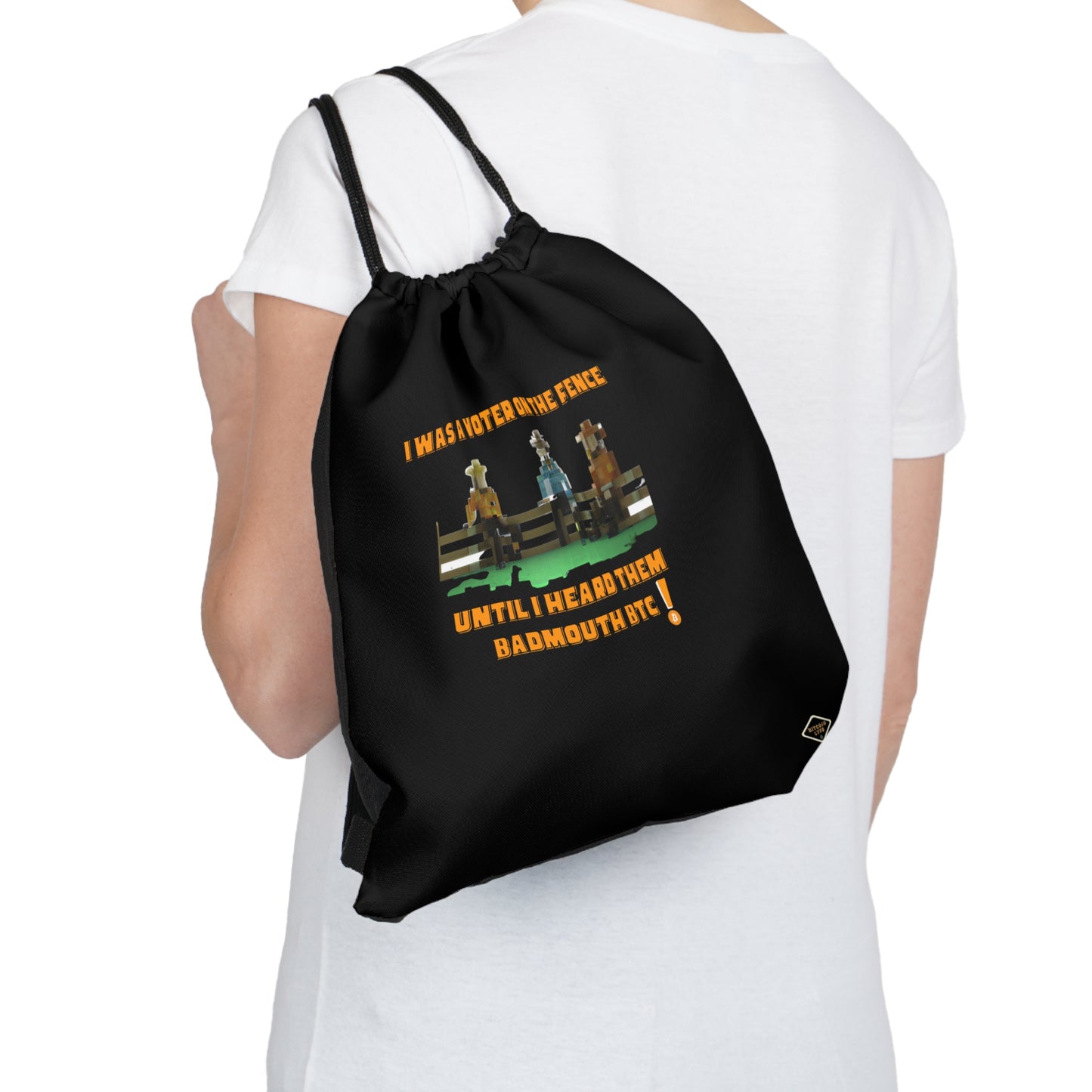 Vote - No Fence Outdoor Drawstring Bag