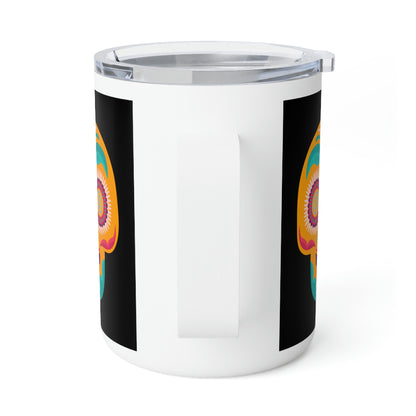 Día de los Muertos BTC 10oz Insulated Coffee Mug, Diecisiete