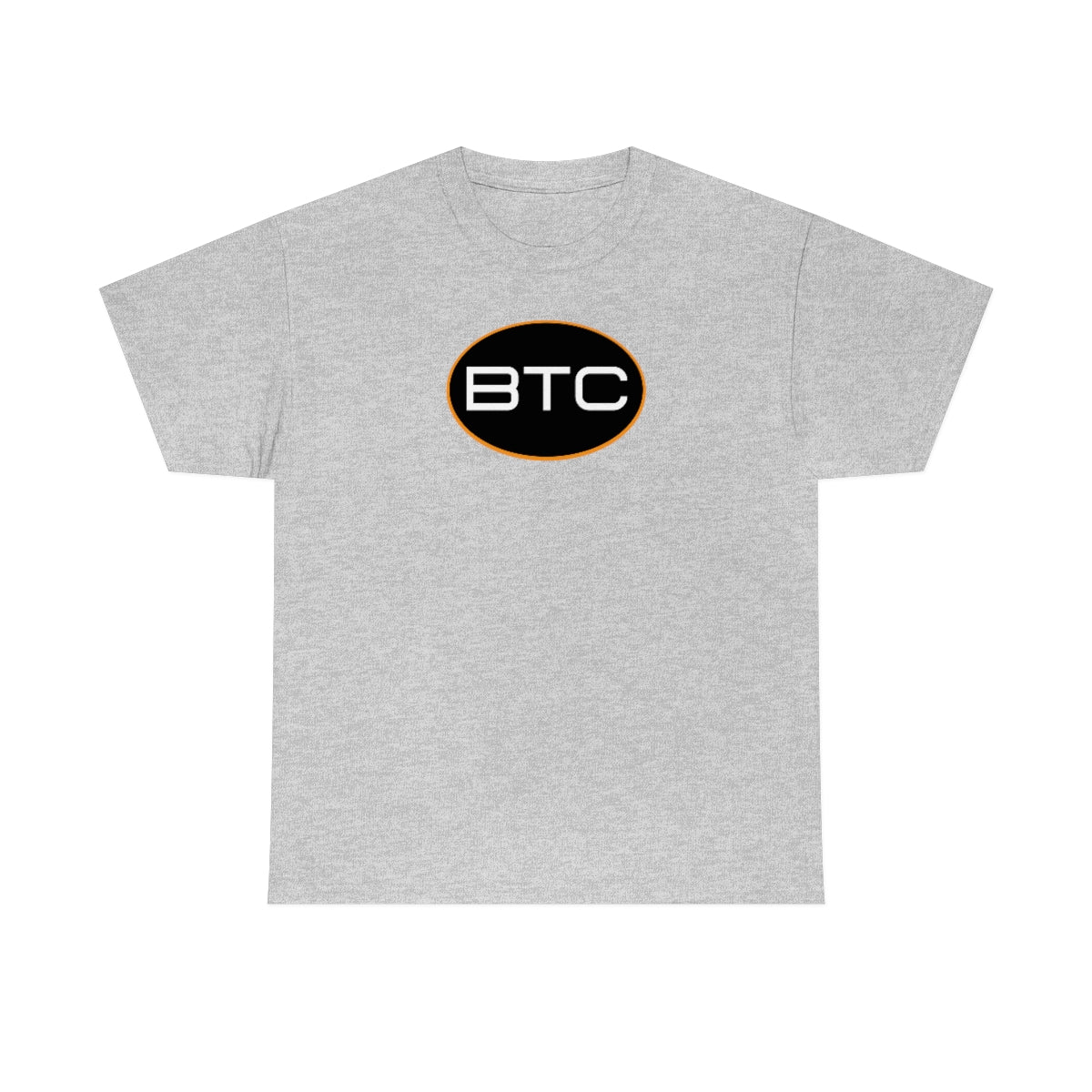 BTC Oval #1 Cotton T-Shirt, Blackout Version