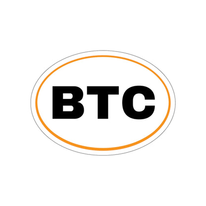 BTC #2 Oval Stickers