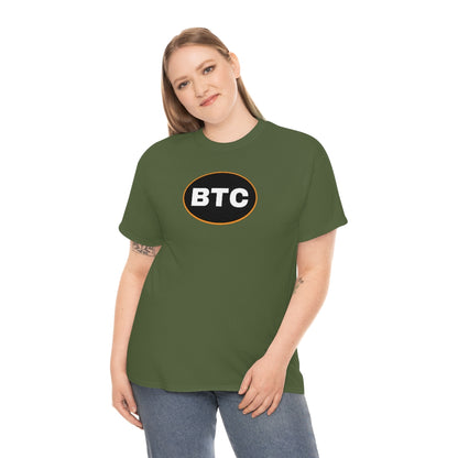 BTC Oval #2 Cotton T-Shirt, Blackout Version