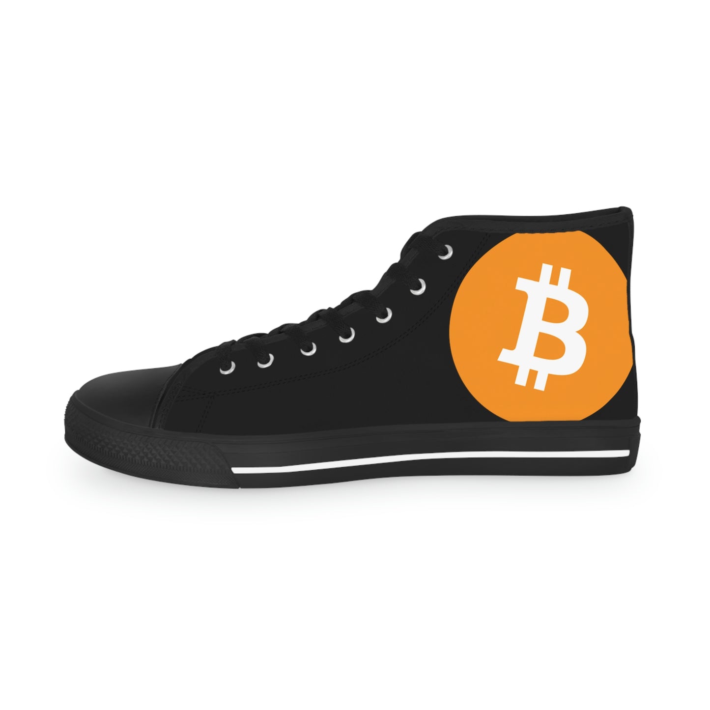 Bitcoin Men's High Top Sneakers, BTC2