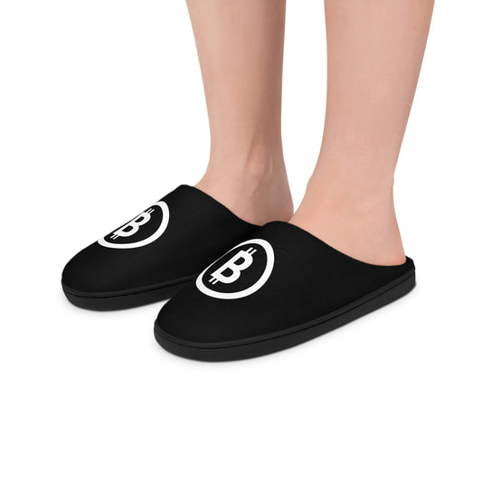 Bitcoin Men's Indoor Slippers, BTC4