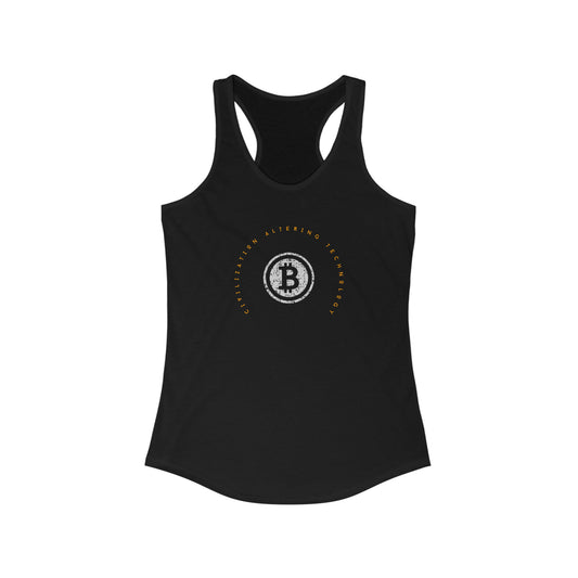 Bitcoin LYFE Civilization Altering Racerback Tank