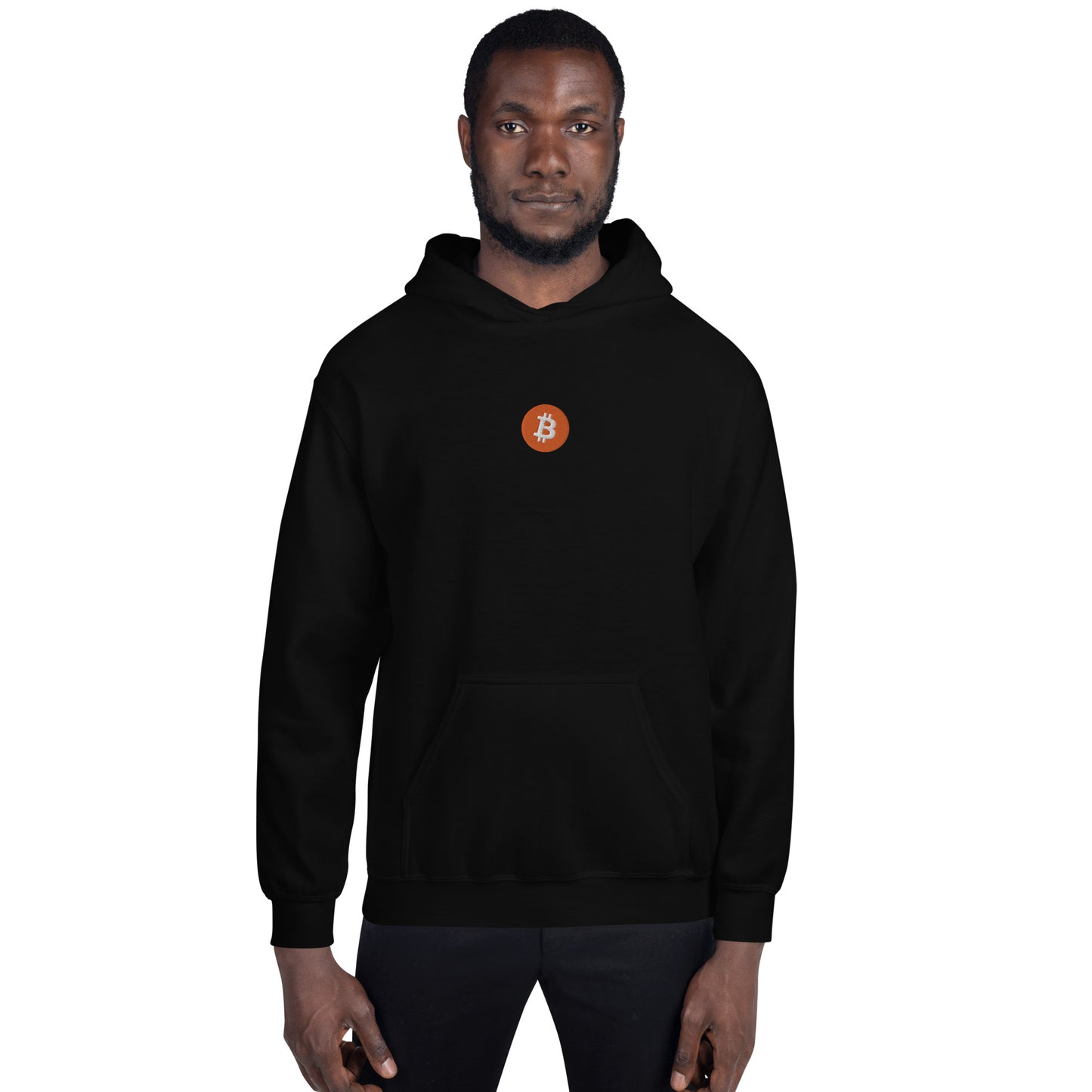 Embroidered Hoodie Bitcoin Logo BTC2