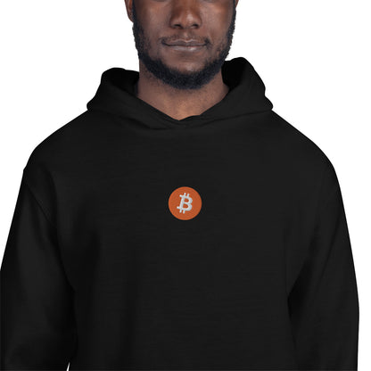 Embroidered Hoodie Bitcoin Logo BTC2