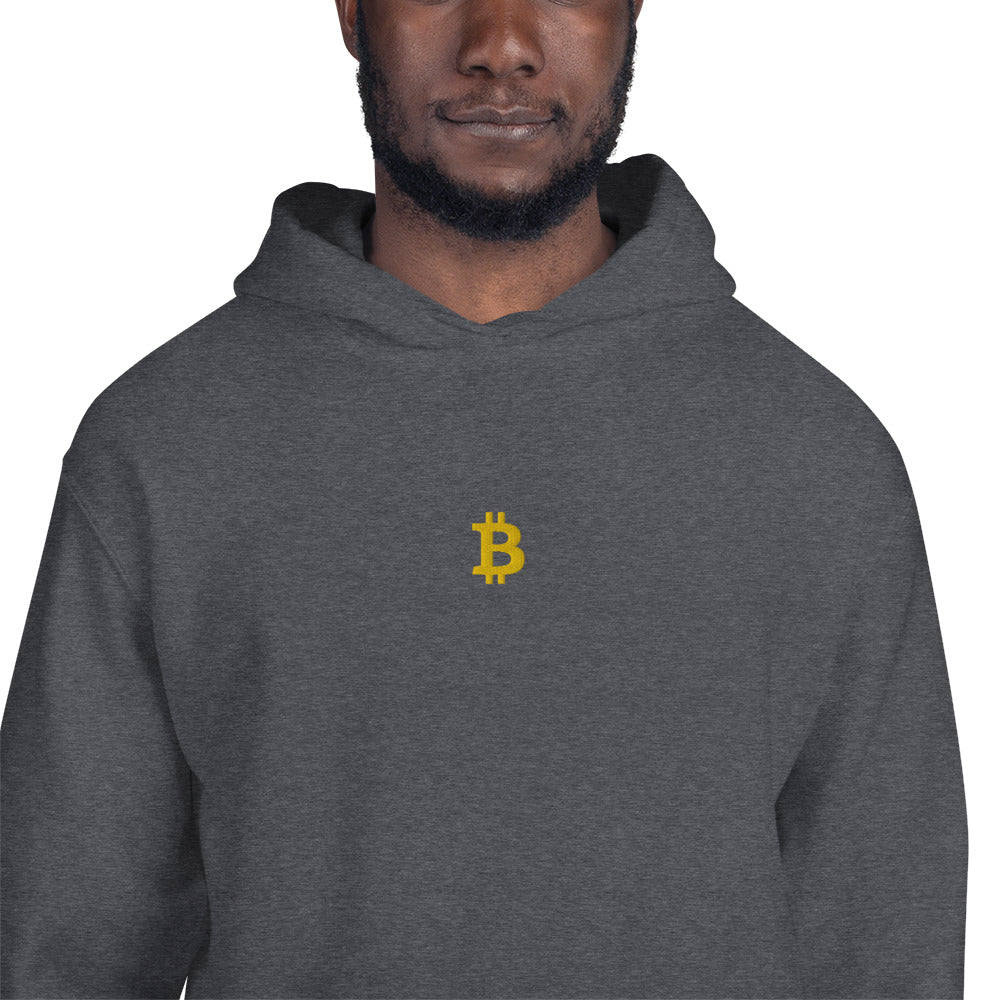 Embroidered Hoodie Bitcoin Logo BTC3