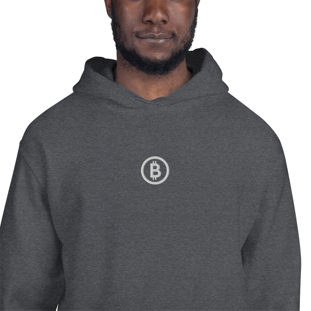 Embroidered Hoodie Bitcoin Logo BTC4