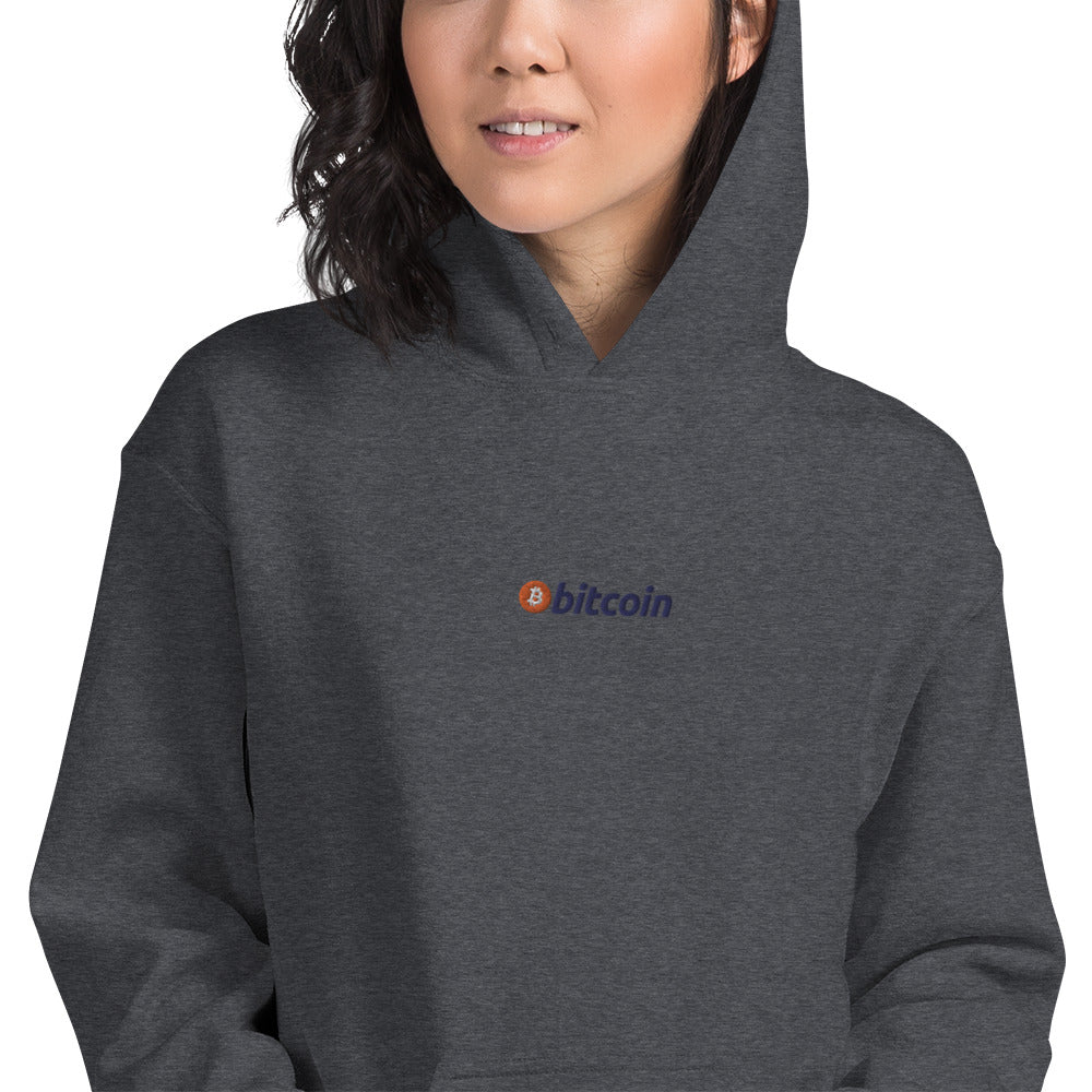 Embroidered Hoodie Bitcoin Logo BTC1