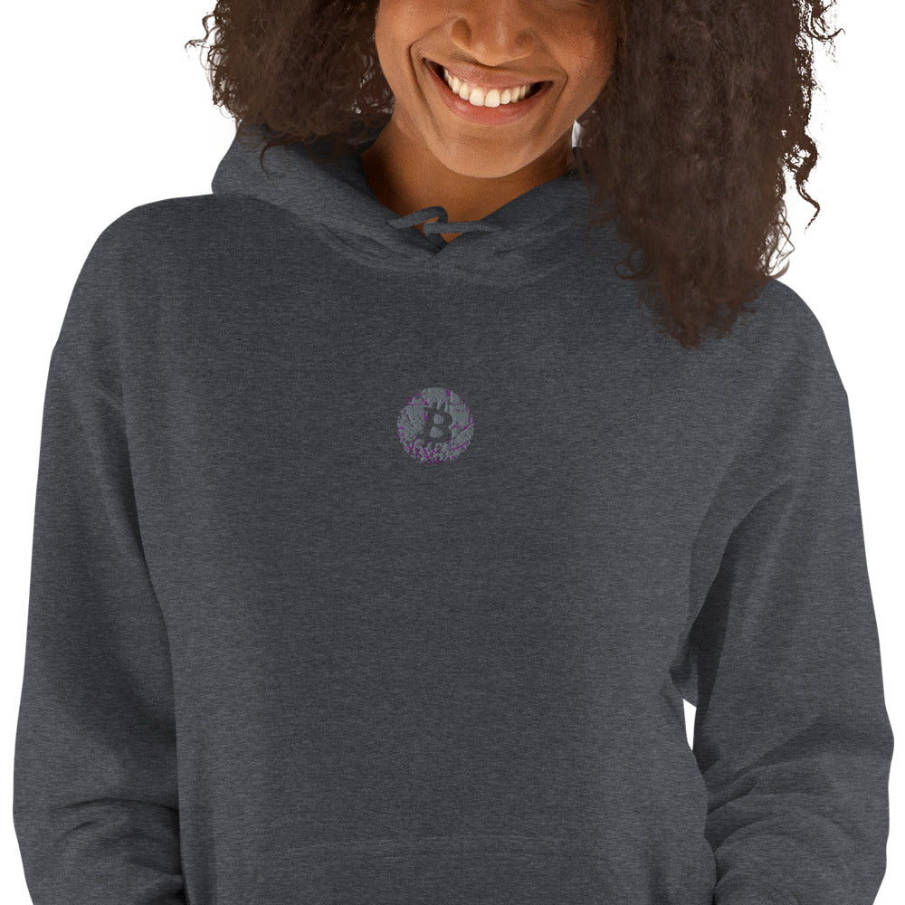 Embroidered Hoodie Bitcoin Logo BTC7