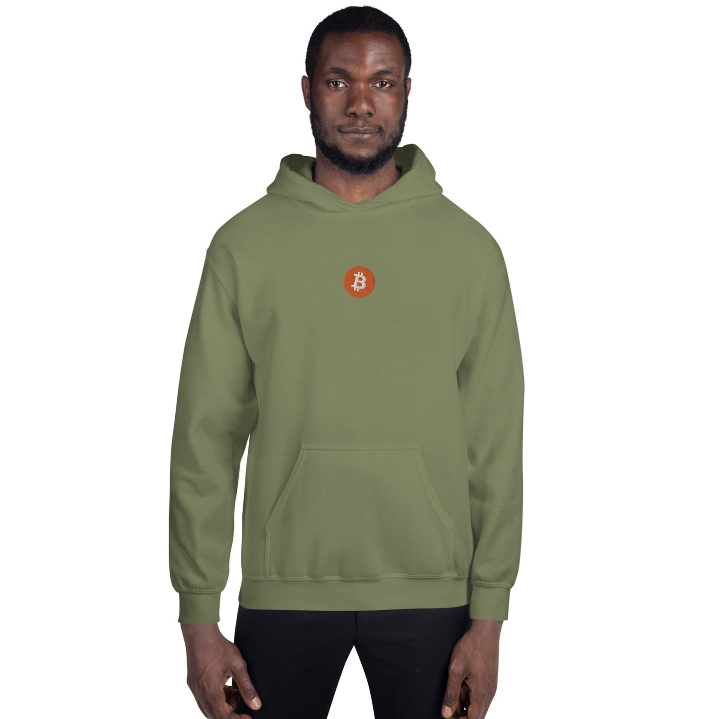 Embroidered Hoodie Bitcoin Logo BTC2