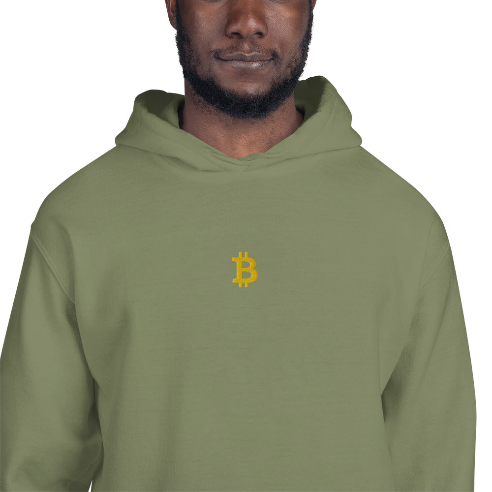 Embroidered Hoodie Bitcoin Logo BTC3