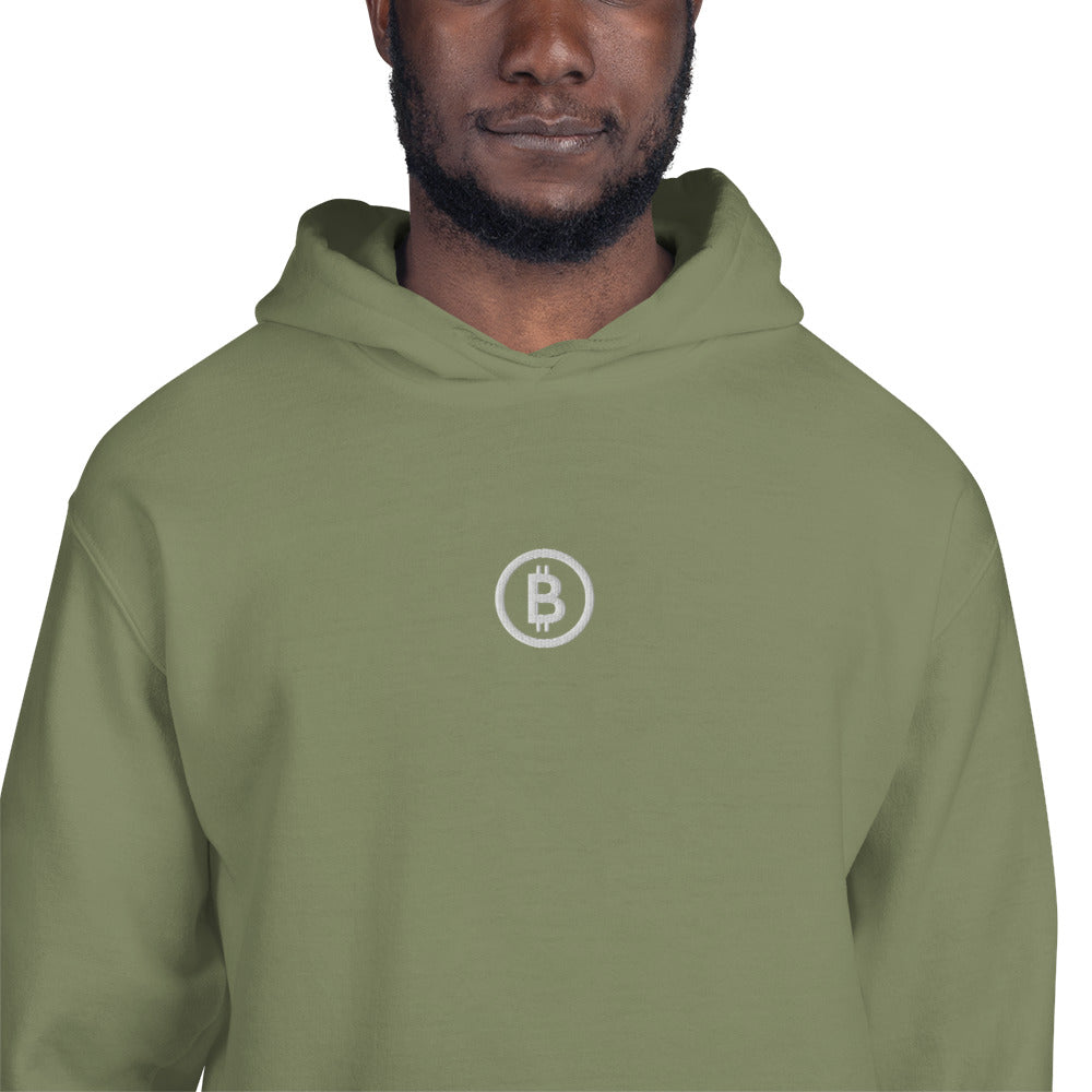 Embroidered Hoodie Bitcoin Logo BTC4