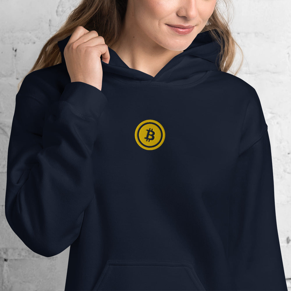 Embroidered Hoodie Bitcoin Logo BTC5