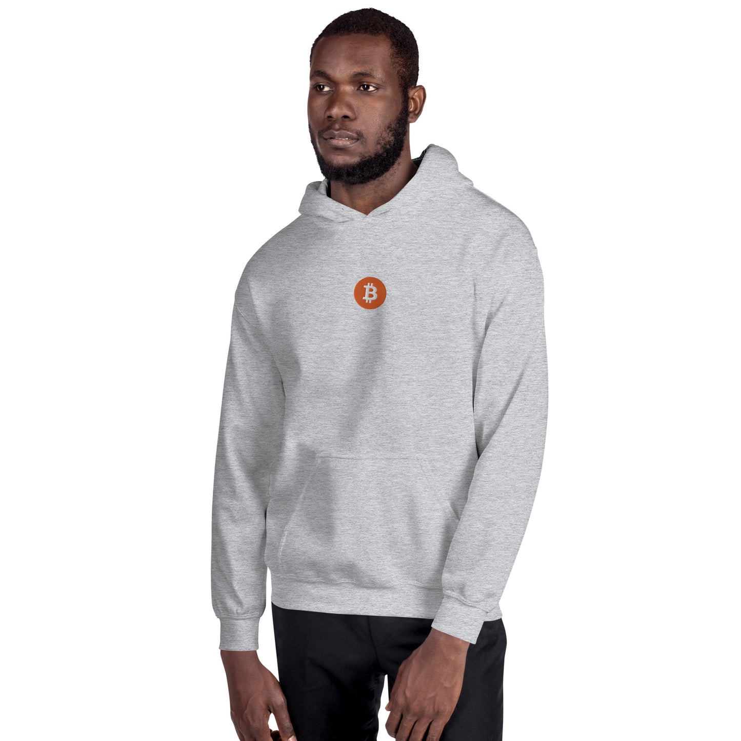 Embroidered Hoodie Bitcoin Logo BTC2