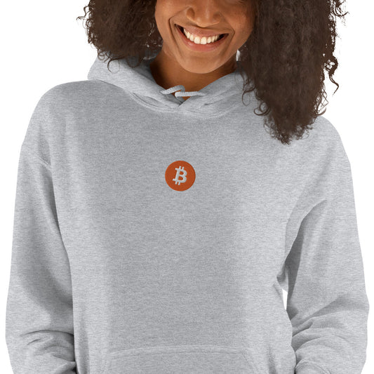 Embroidered Hoodie Bitcoin Logo BTC2