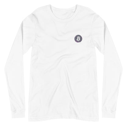 Embroidered Bitcoin Long Sleeve Tee BTC7