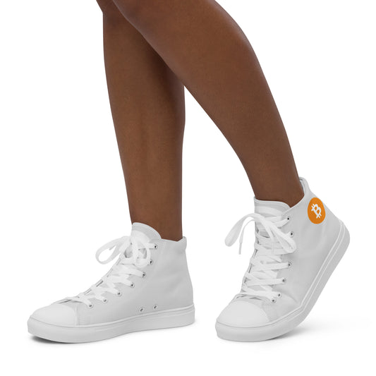 Women’s Bitcoin High Top Canvas Shoes